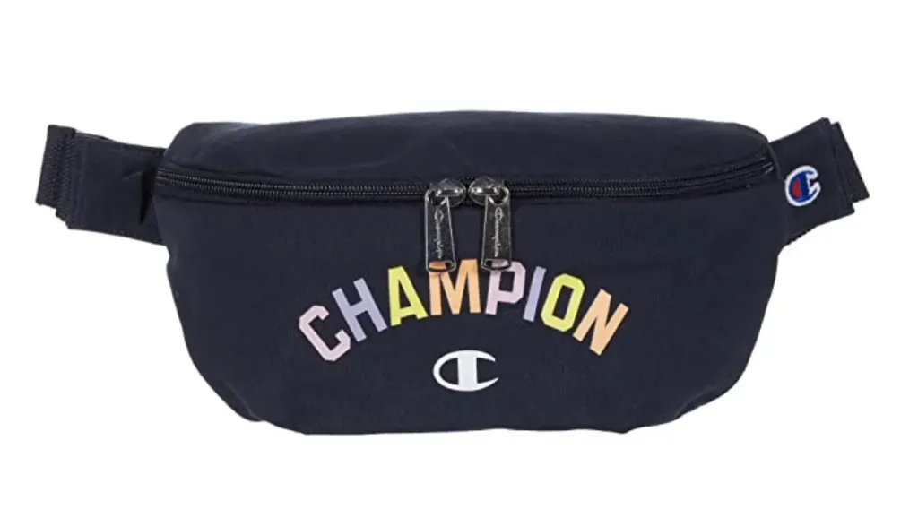 Champion Multi Color Logo Shuffle Crossbody Fanny Pack BAG Navy OSFA Buckle 2