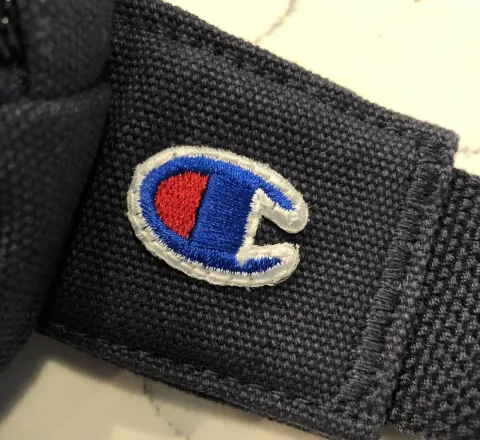 Champion Multi Color Logo Shuffle Crossbody Fanny Pack BAG Navy OSFA Buckle 5