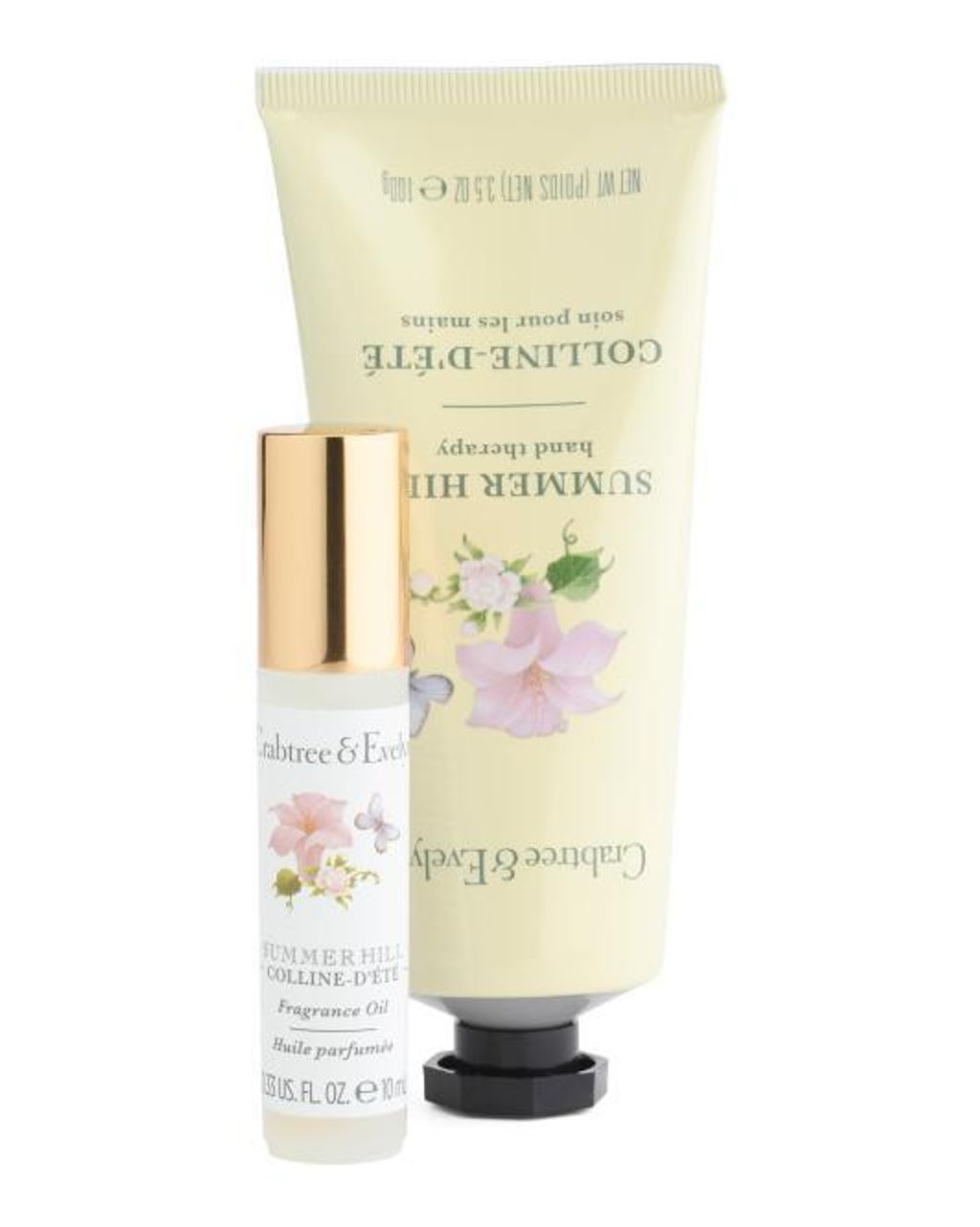 CRABTREE & EVELYN 2pc Summer Hill Hand Cream And Fragrance Oil Set