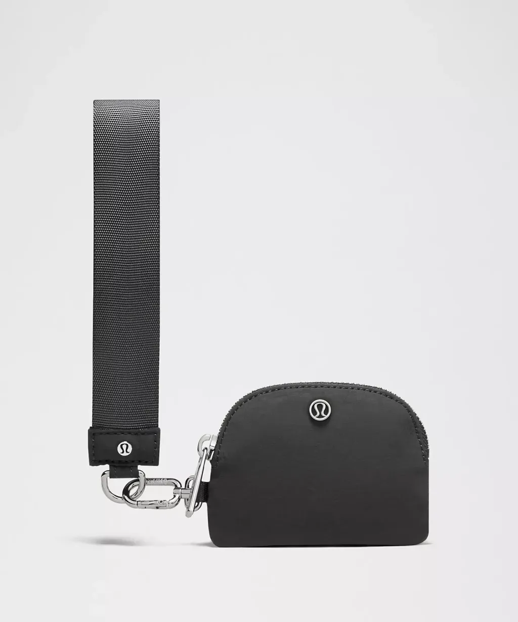Dual Pouch Wristlet Glitter 2