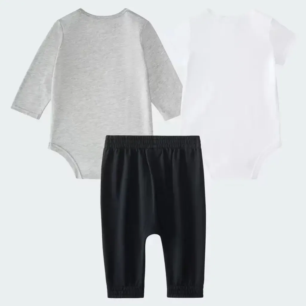 adidas kids 3-Piece Linear Logo Bodyshirt & Pant Set 31