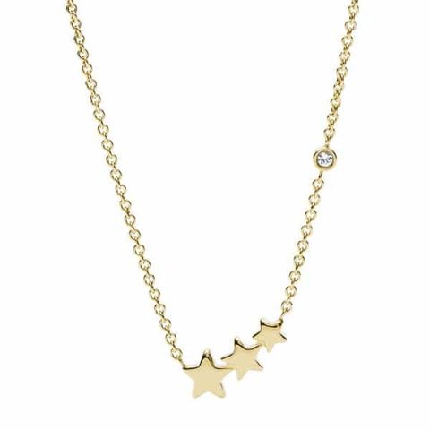Fossil Vintage Motifs Woman Necklace Gold