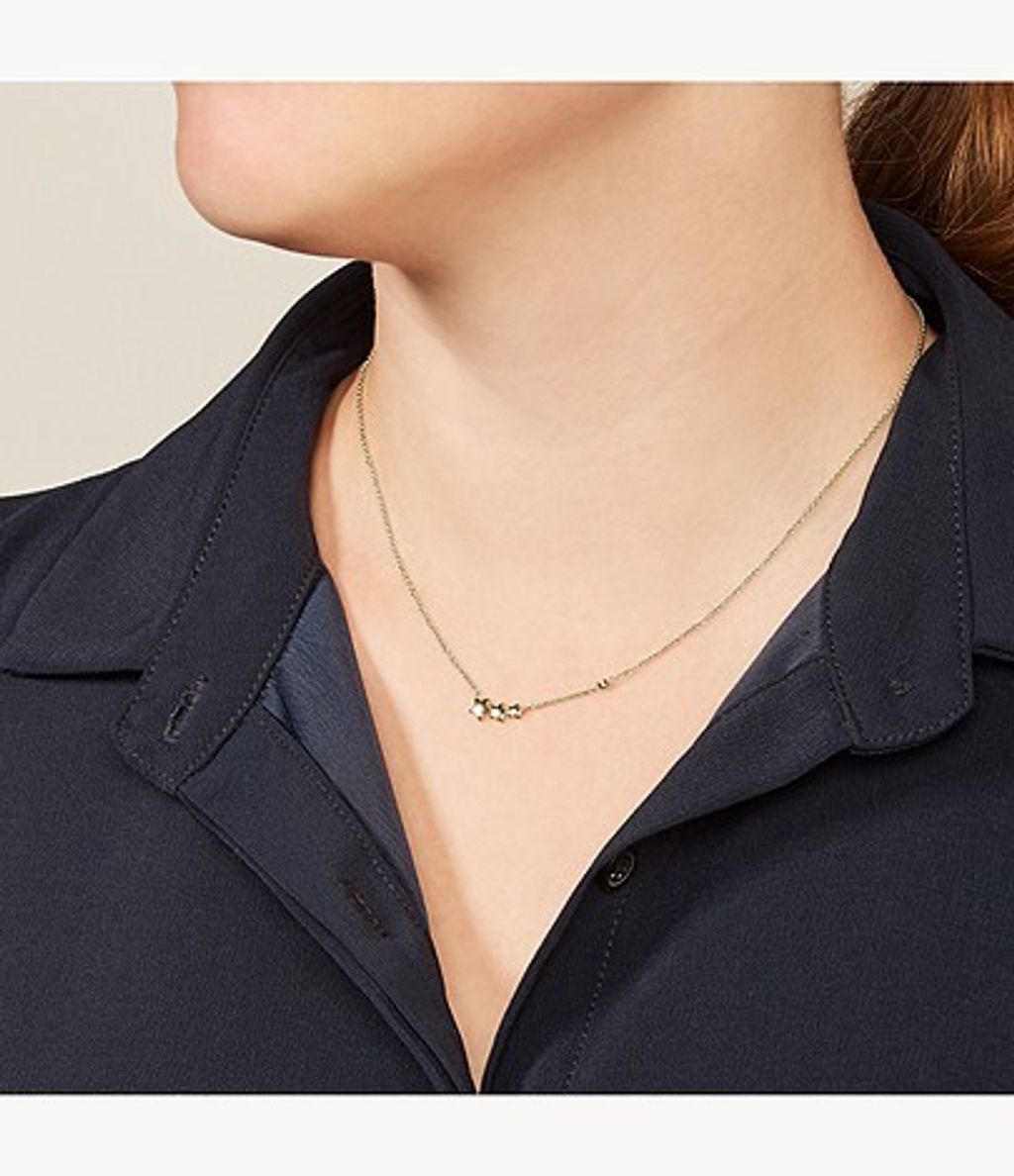 Fossil Vintage Motifs Woman Necklace Gold 31