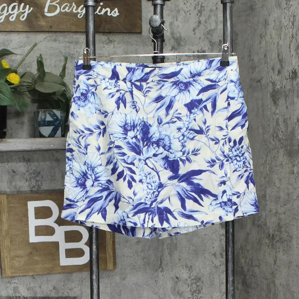 Ellen Tracy Womens Woven Linen Skort