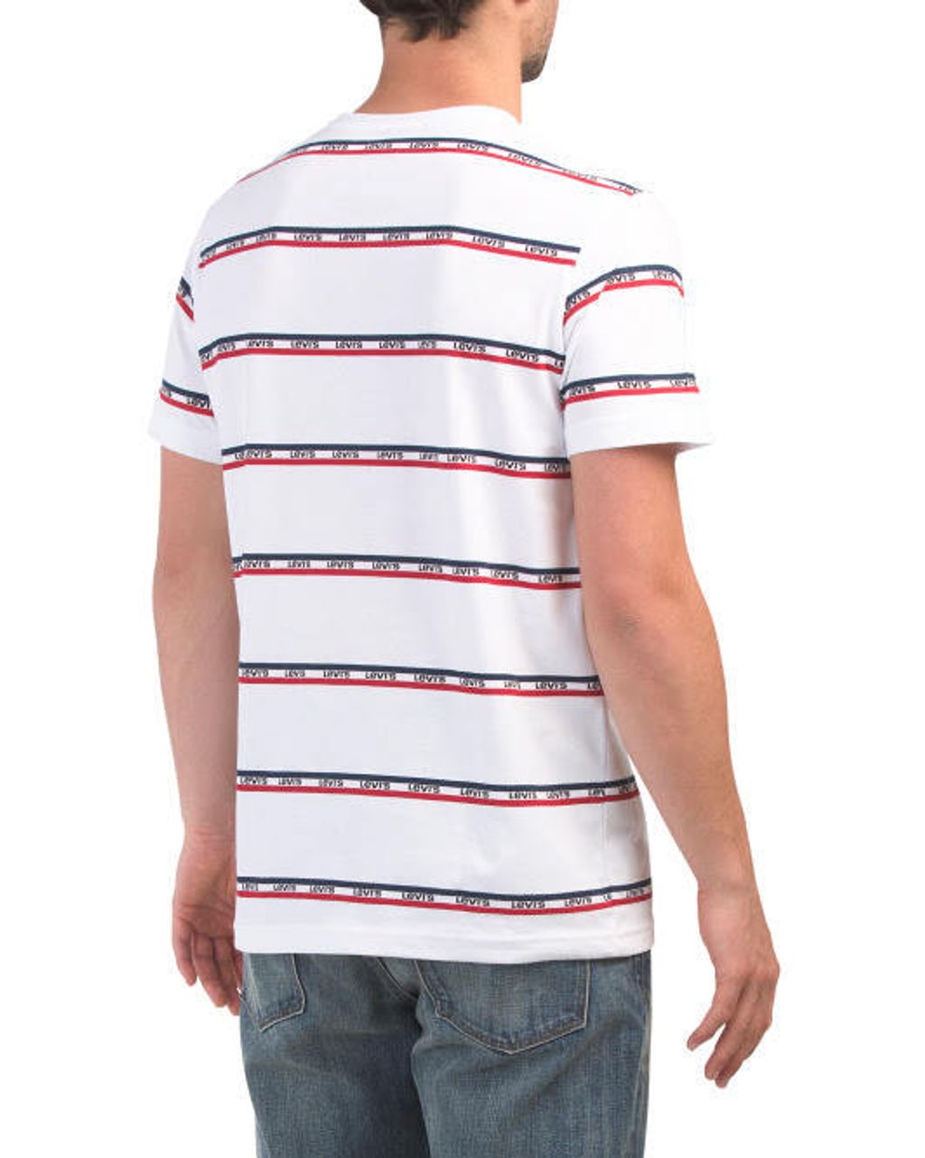 levis Gate Printed Stripe Logo Tee $10+tax 1