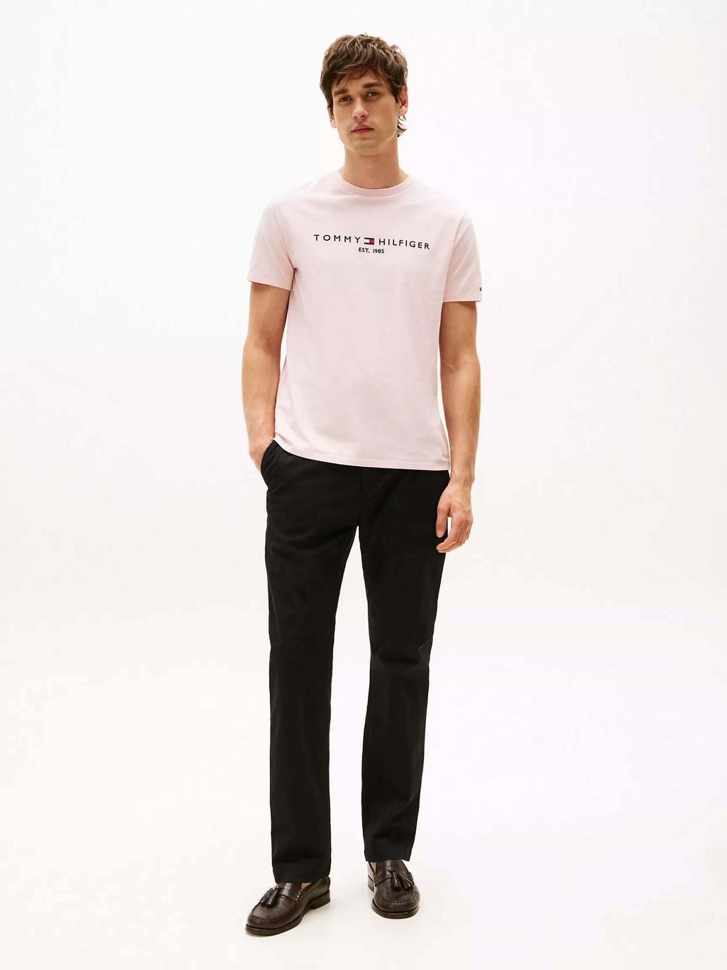 tommy men's logo tee