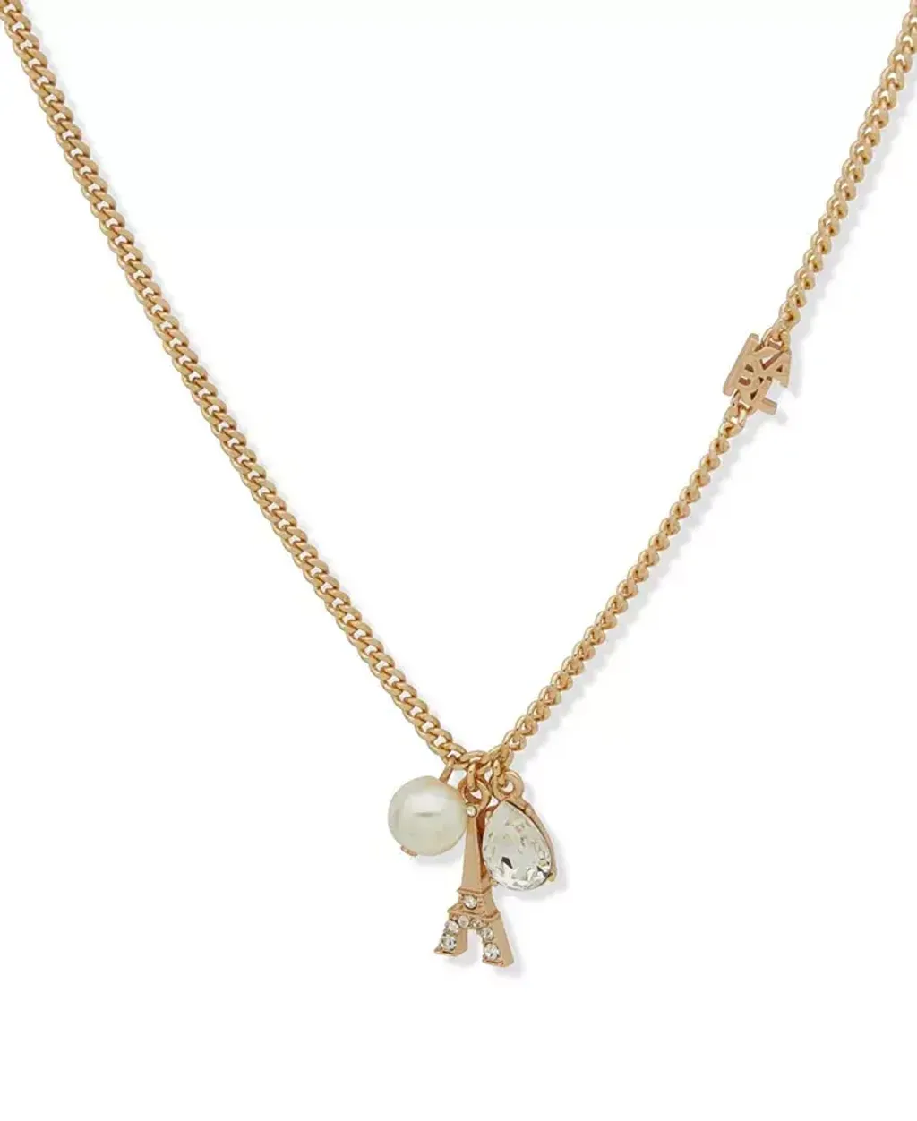 KARL LAGERFELD PARIS Imitation Pearl Charm Pendant Necklace  2