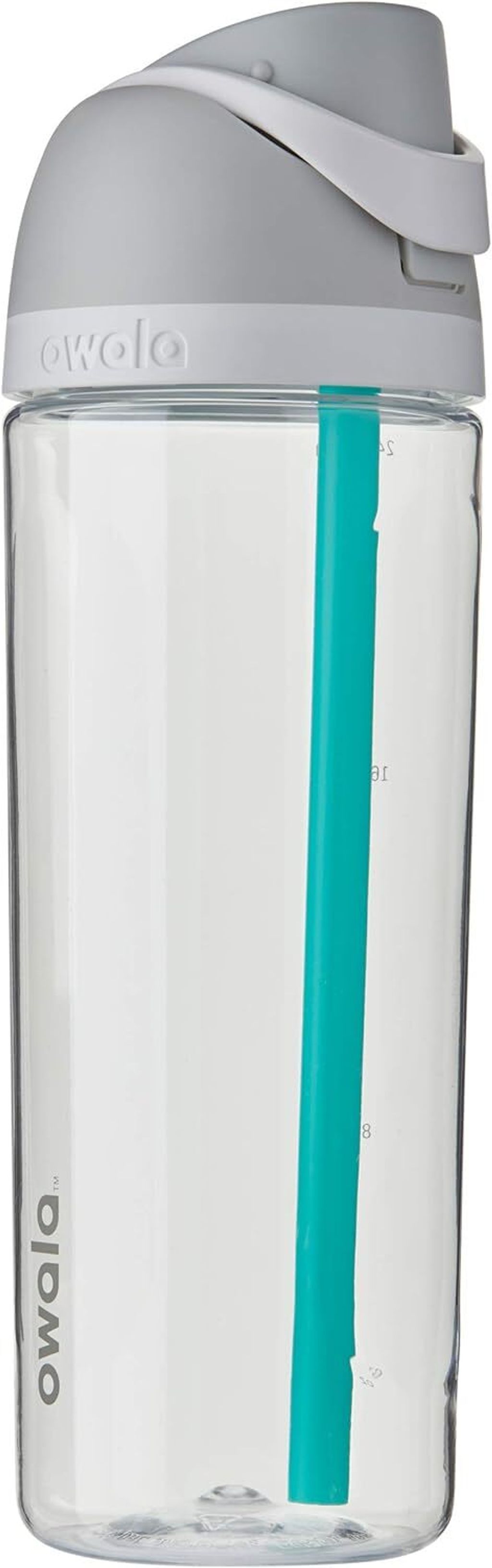 Owala FreeSip Clear Tritan Plastic Water Bottle with Straw, BPA-Free Sports Water Bottle,  8