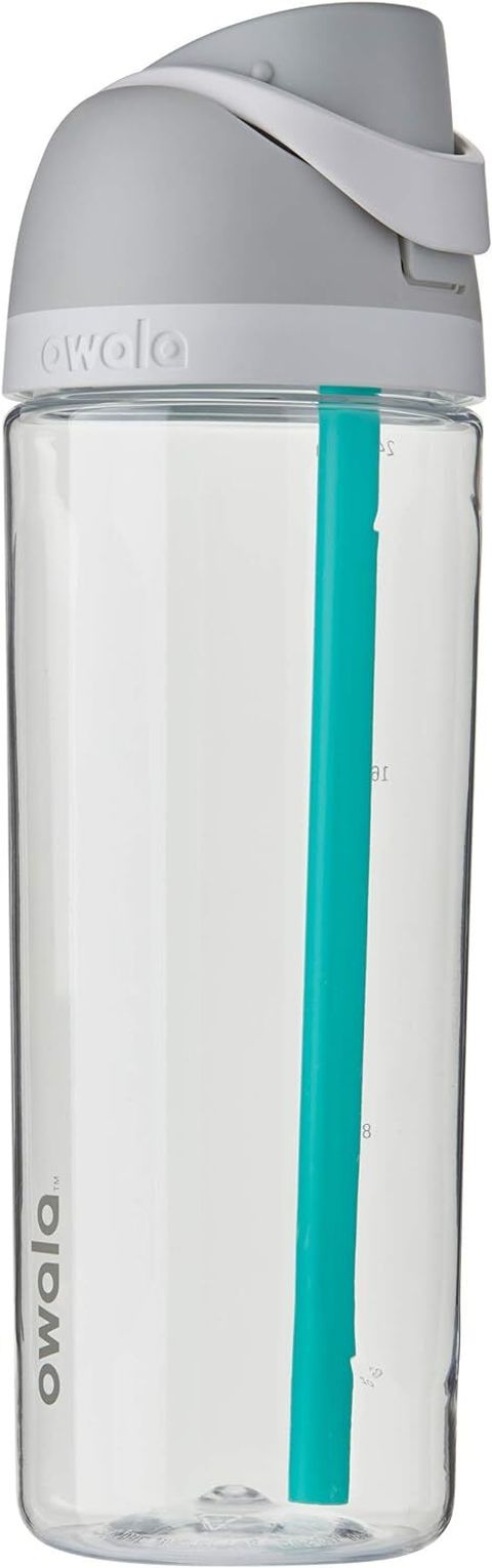 Owala FreeSip Clear Tritan Plastic Water Bottle with Straw, BPA-Free Sports Water Bottle,  8