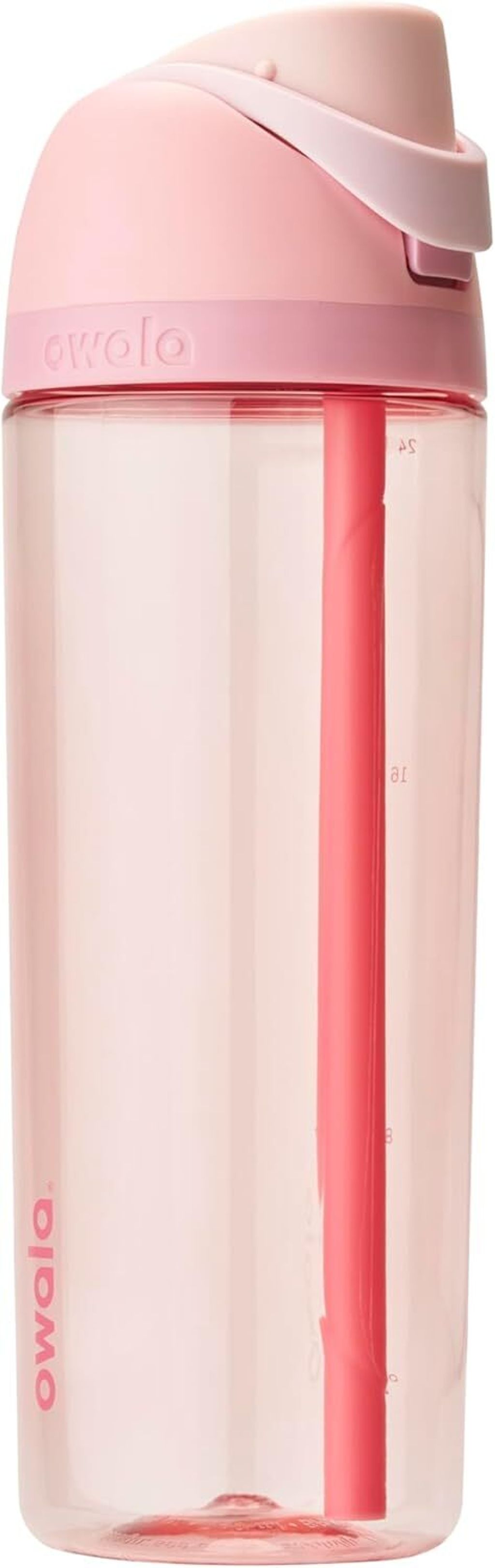 Owala FreeSip Clear Tritan Plastic Water Bottle with Straw, BPA-Free Sports Water Bottle,  15
