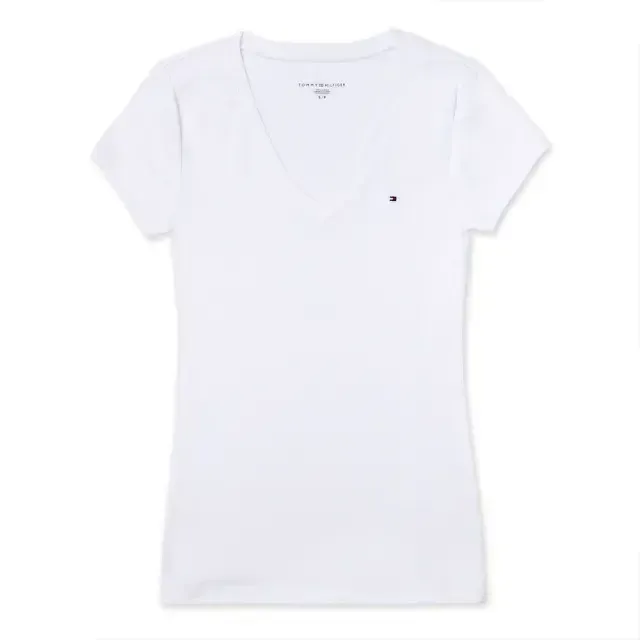 Tommy Hilfiger Women's Logo Tee 女生Logo經典短袖上衣  