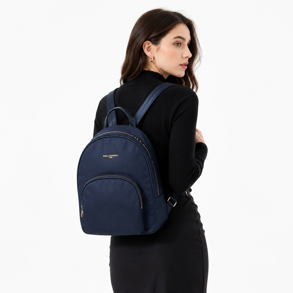 Karl Lagerfeld Paris Cala Backpack 卡爾老佛爺尼龍logo背包  