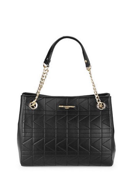 kl KARL LAGERFELD PARIS Quilted Leather Tote