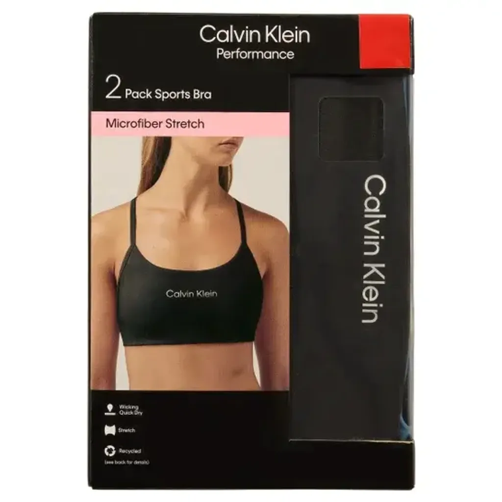 Calvin Klein Women's Sports Bra, 2-pack  4