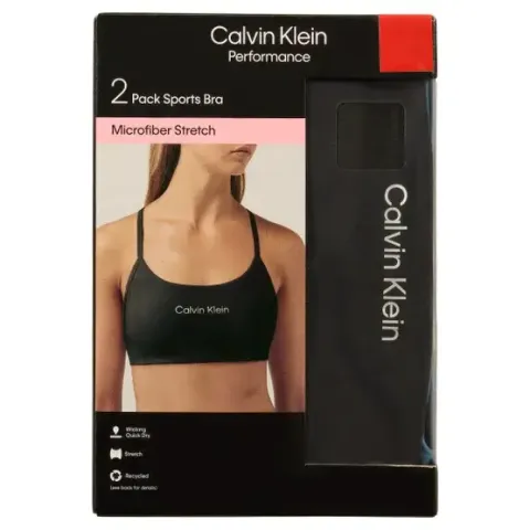 Calvin Klein Women's Sports Bra, 2-pack  4