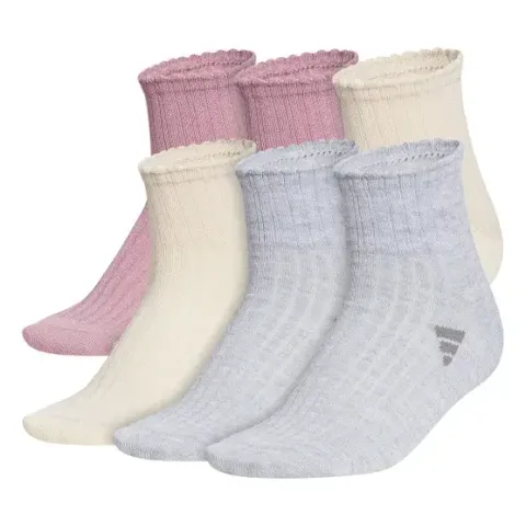 adidas Women's Quarter Sock, 6-pair  9