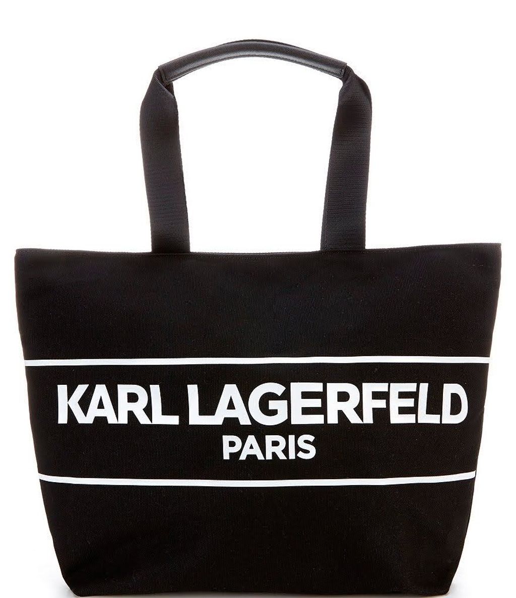 karl lagerfeld canvas tote 2