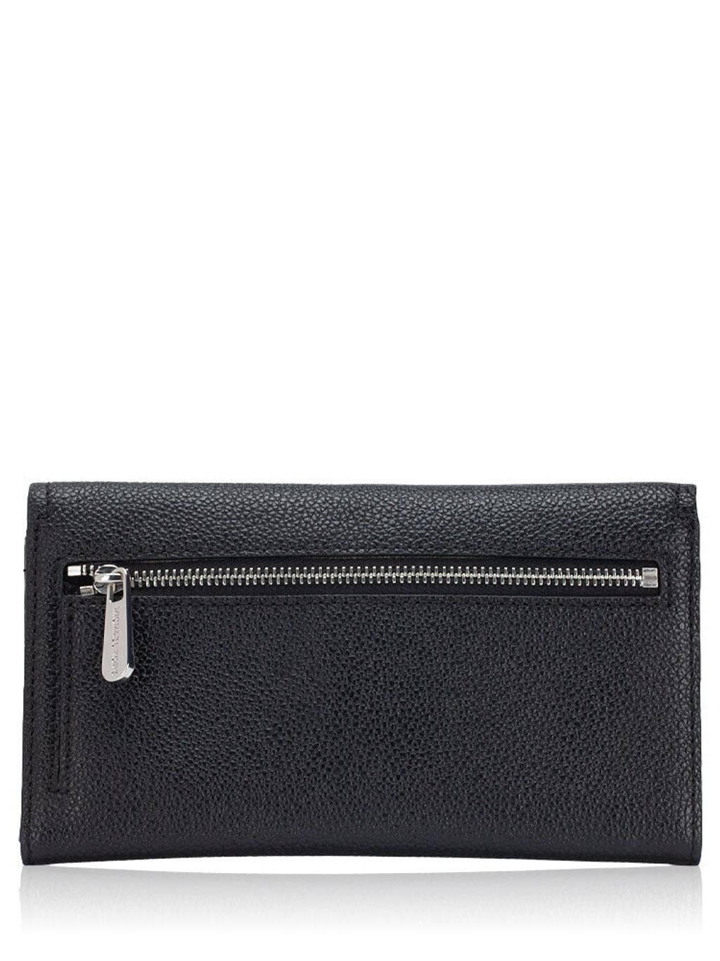 mk Cassie Leather Trifold Wallet Black   3