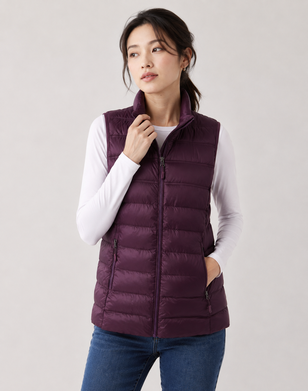 32 Degrees Women's Heat Vest 女生輕量保暖鋪棉背心   purple