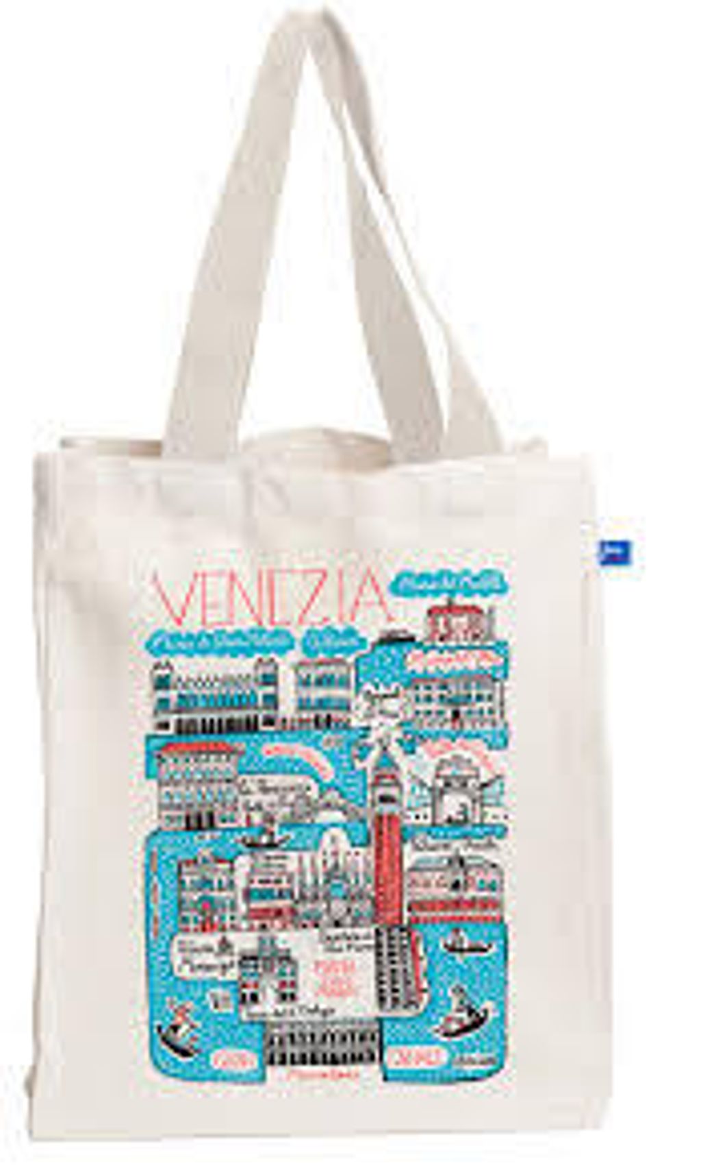 julia gash venezia tote white handle 