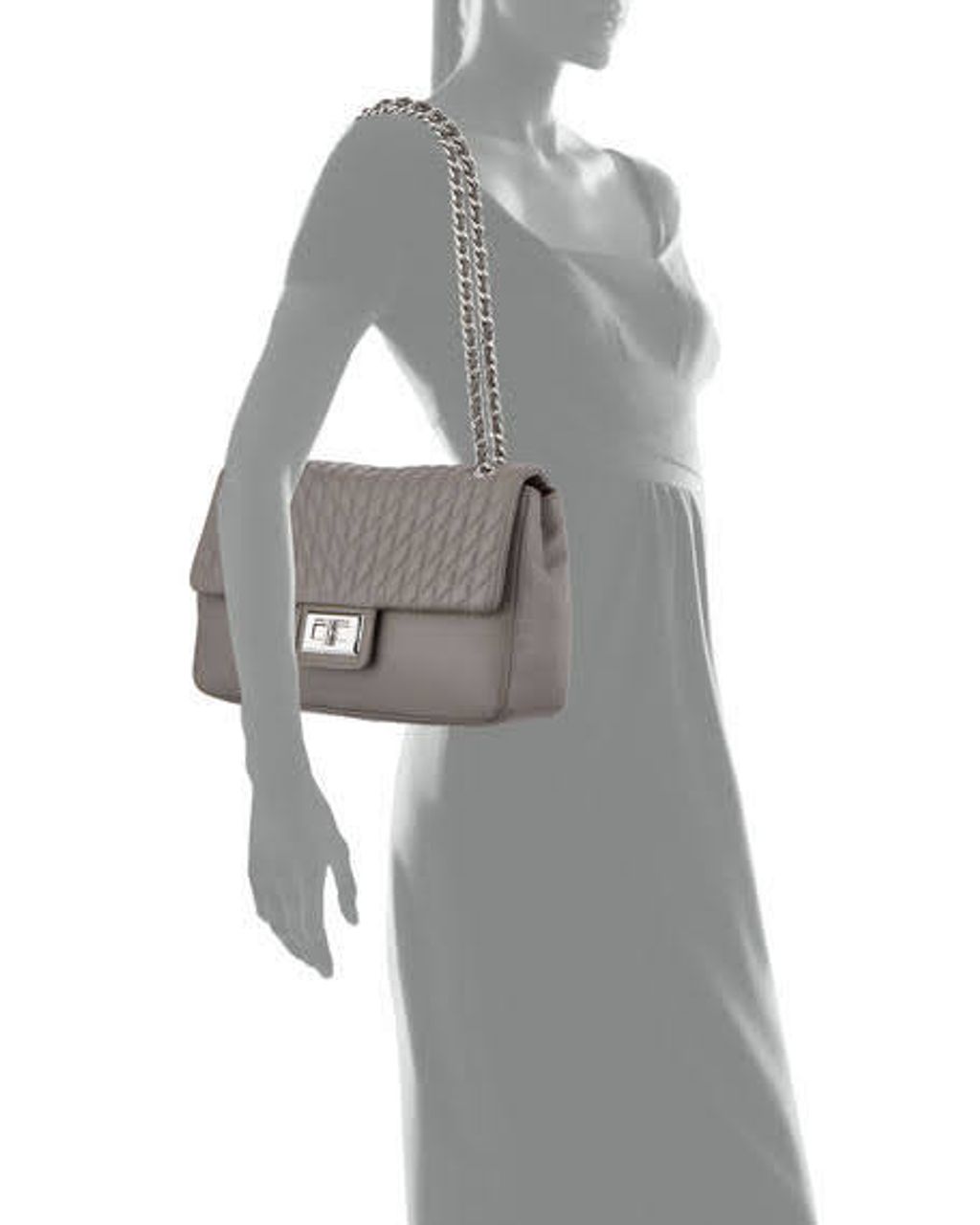 karl Agyness Quilted Leather Shoulder Bag $298 to $75 w tax (1)