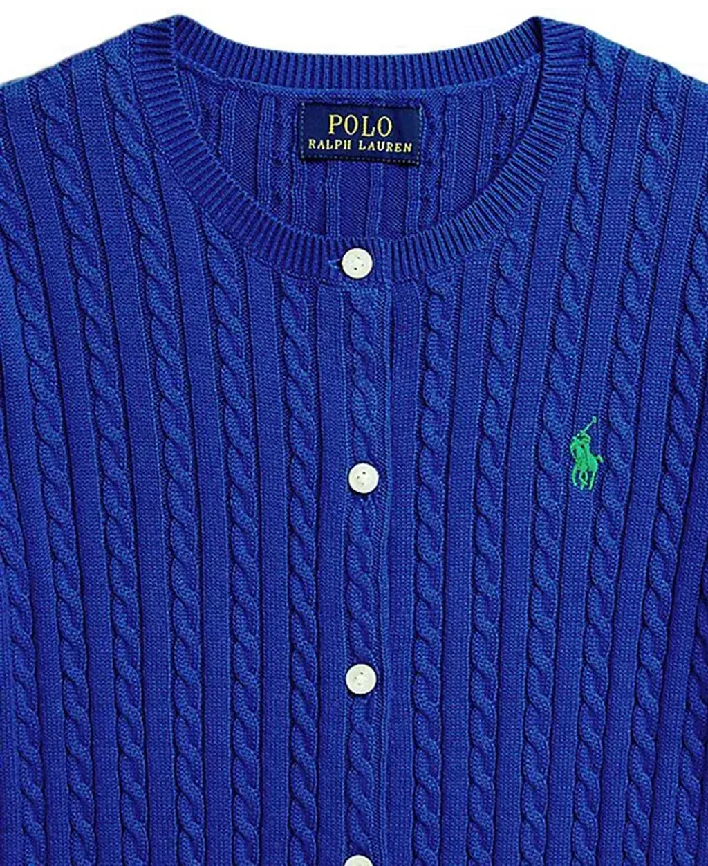 Polo Ralph Lauren Girls' 7-16 Mini-Cable Long-Sleeve Cardigan Sweater 3