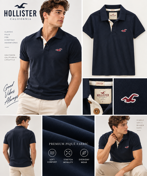 hollister polo shirt