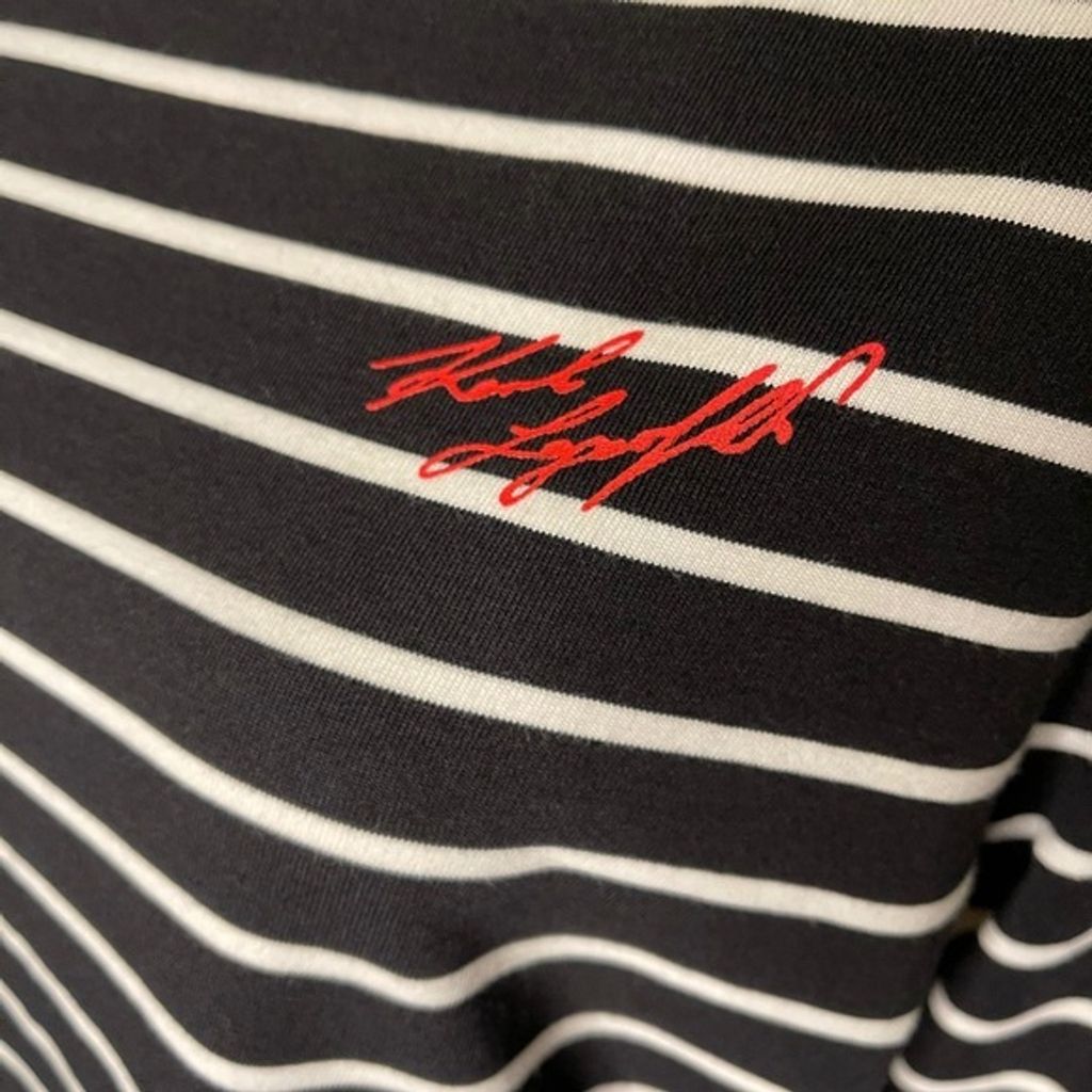 KARL LAGERFElD Paris M striped top w embroidery 5