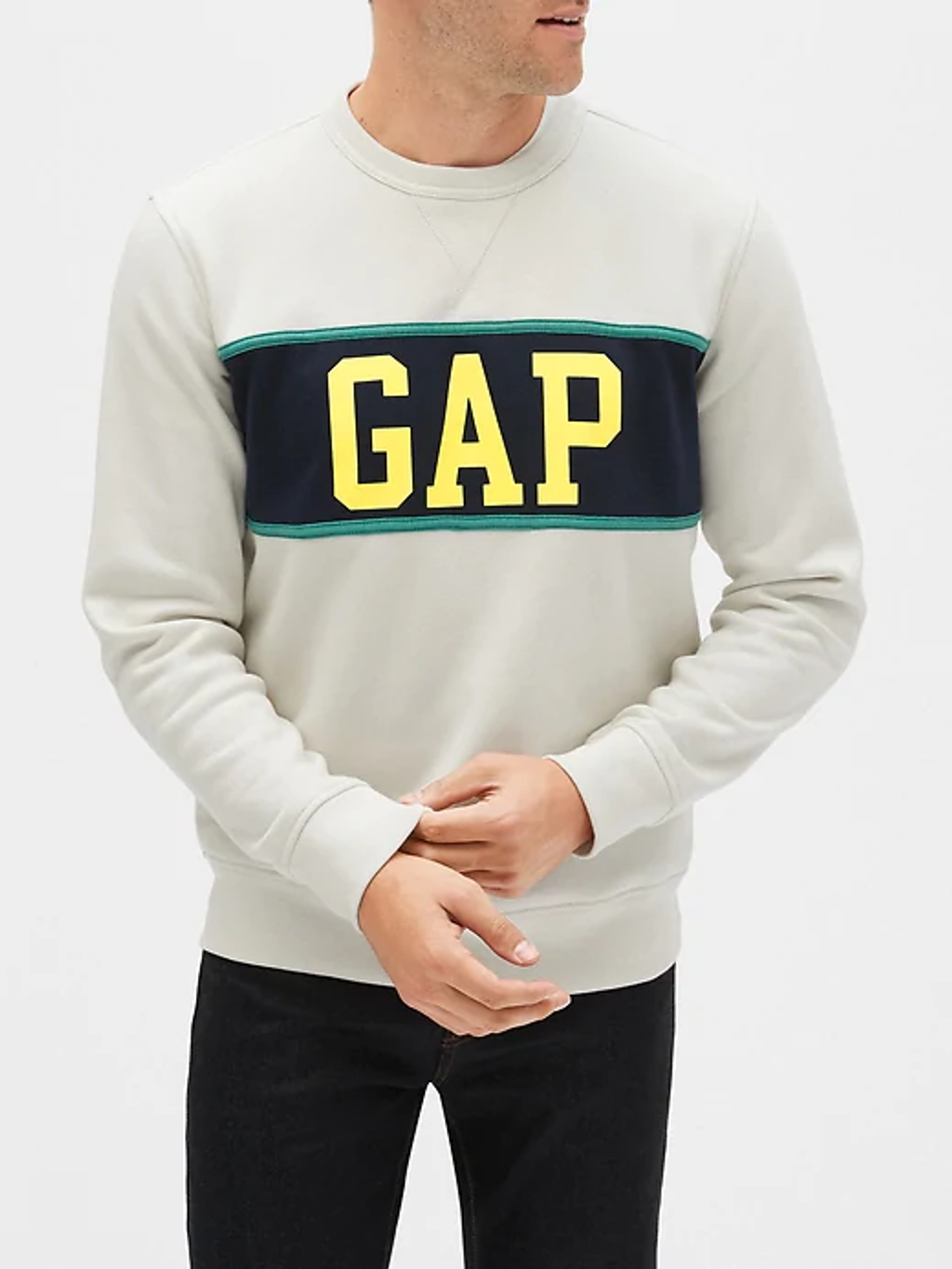 Gap Logo Colorblock Crewneck Sweatshirt