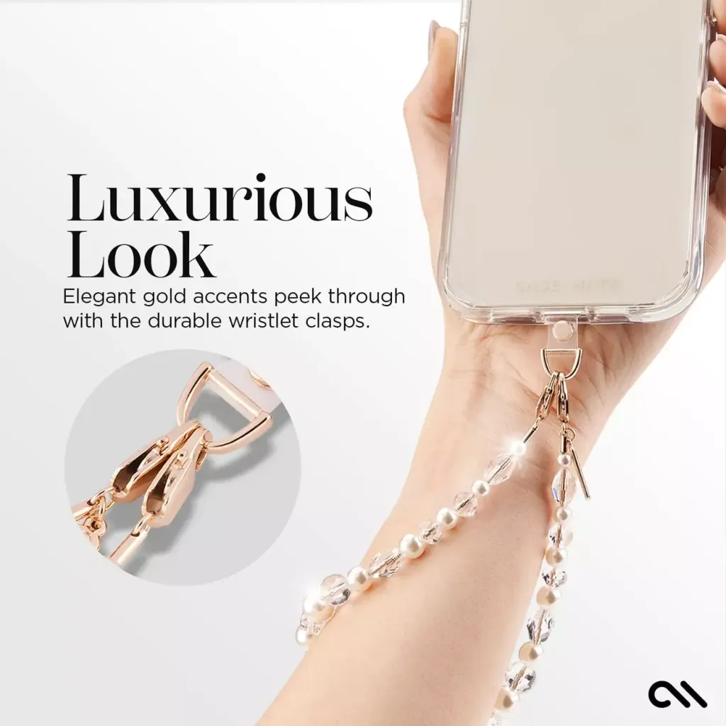 Crystal Pearl Phone Wristlet casemate 4