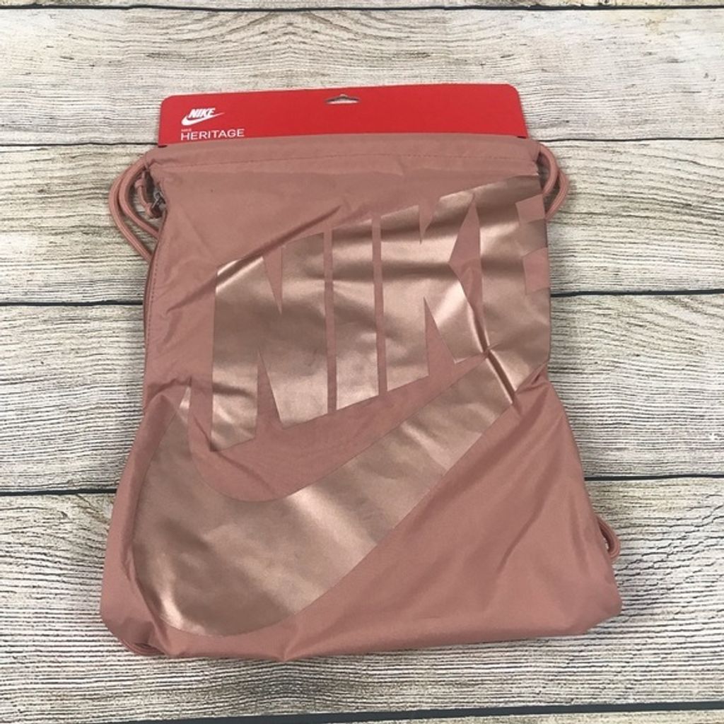 Nike Women’s Rose Gold Heritage Drawstring Bag