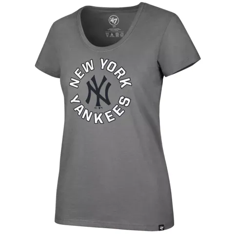 NEW YORK YANKEES Women's Glittercircle '47 Club Scoop-Neck Short-Sleeve Tee 
