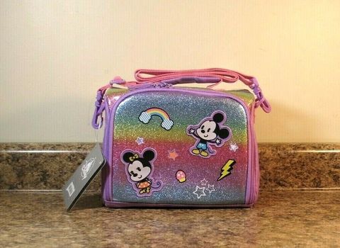 Disney Store Minnie Mouse Mickey Soft Insulated Lunch Bag Shoulder Strap NEW  2