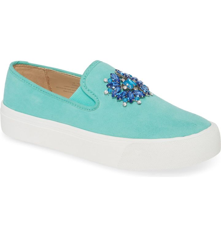 Ryann Crystal Embellished Sneaker karl  1