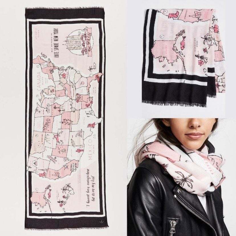 Kate spade silk hot sale scarf sale