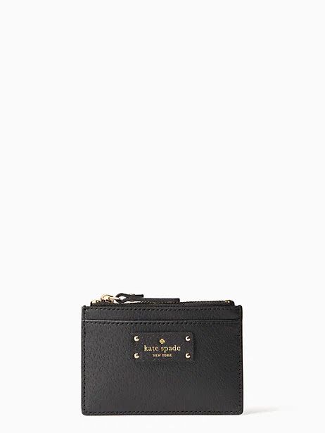 Kate Spade New York Adi Grove Street Pebbled Leather Card Wallet Coin Purse 2