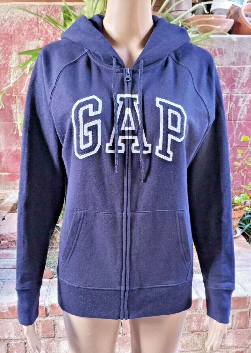 Gap Logo Zip Hoodie In Fleece Color- neptune blue 1