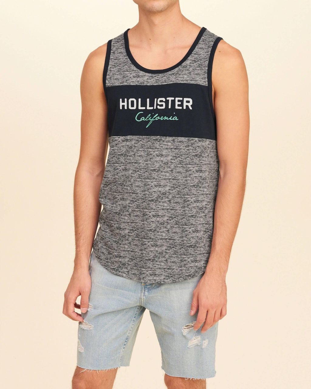 hollister Colorblock Graphic Tank 1