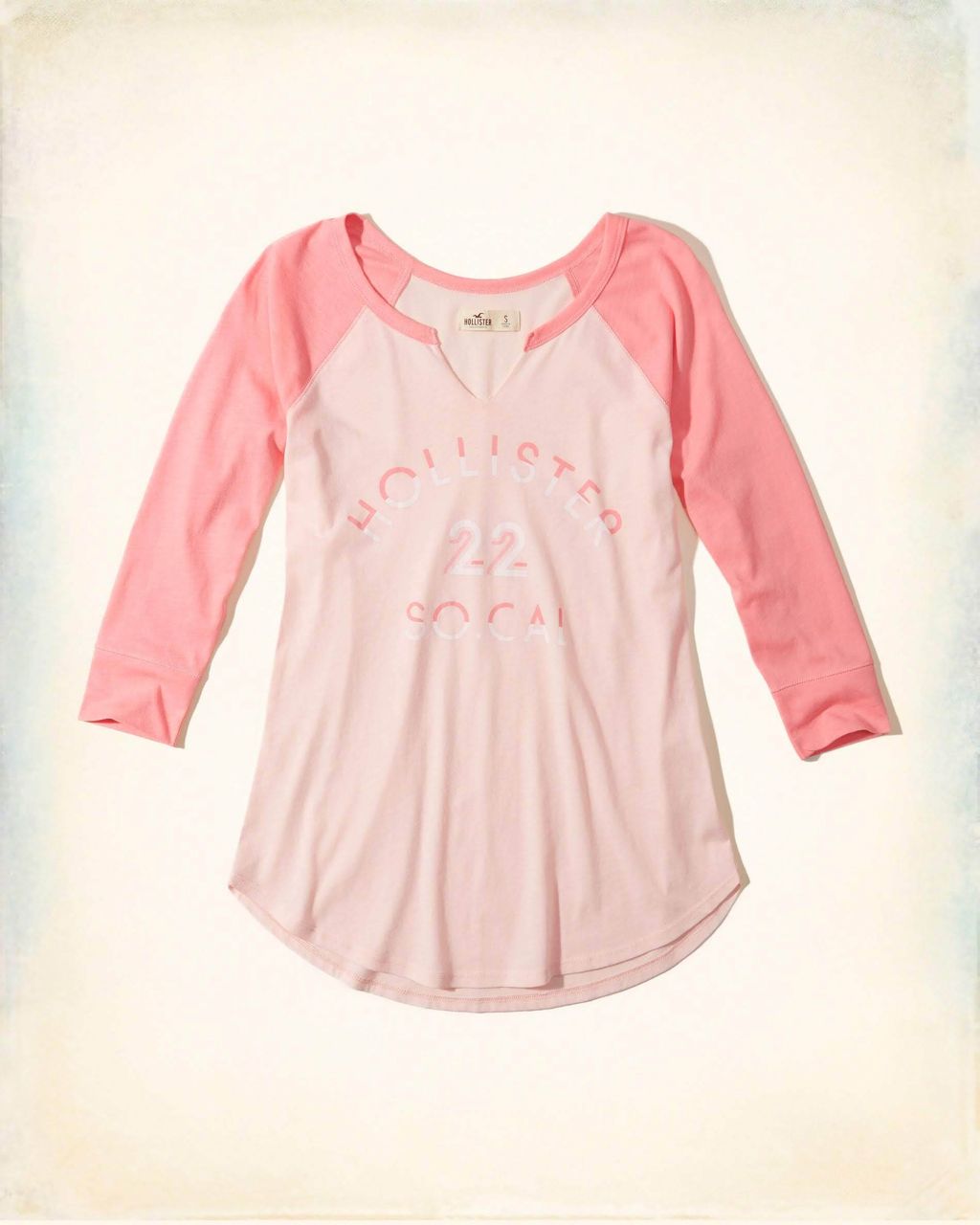 hollister Colorblock Raglan Graphic Tee $6 + tax