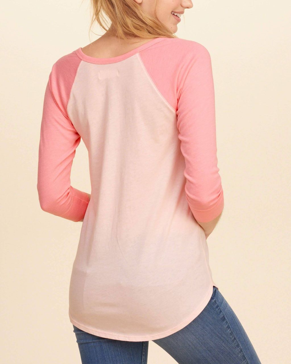 hollister Colorblock Raglan Graphic Tee $6 + tax 2