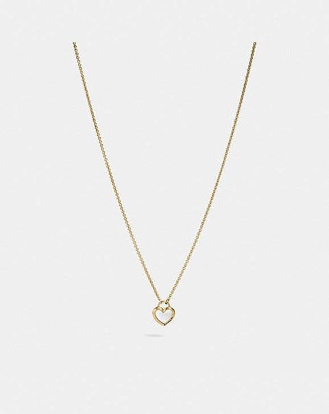 coach Pearl Heart Necklace