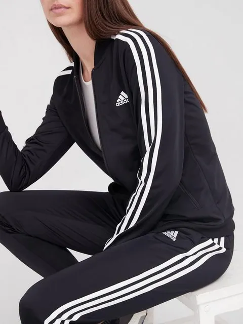 adidas women's essentials 3-stripes track suit  3