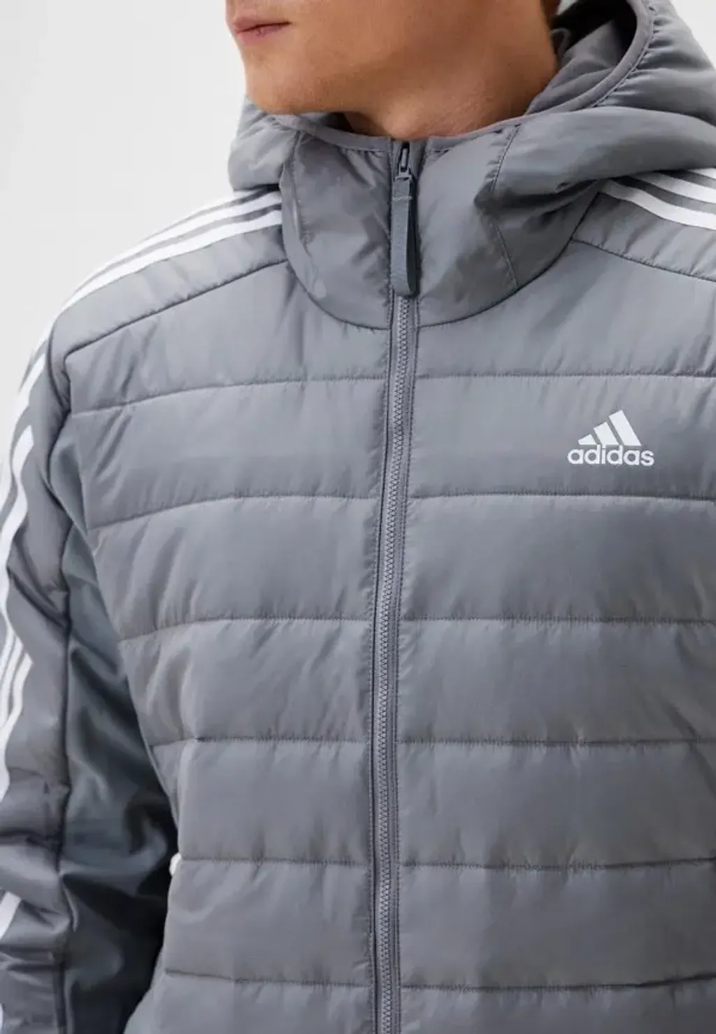 Essentials 3-Stripes Insulated Hooded Hybrid Jacket  adidas