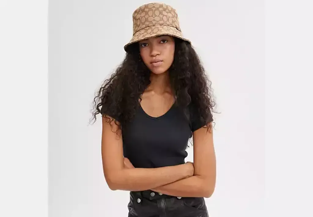 coach Signature Jacquard Bucket Hat  2