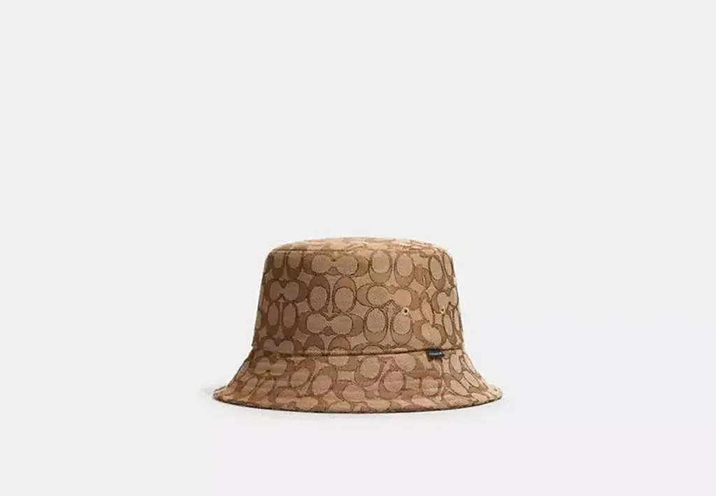coach Signature Jacquard Bucket Hat 