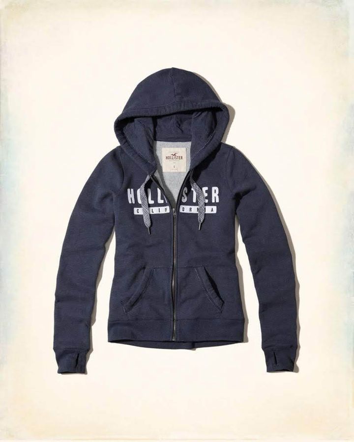 hollister Graphic Full-Zip Hoodie $49 to $18  7