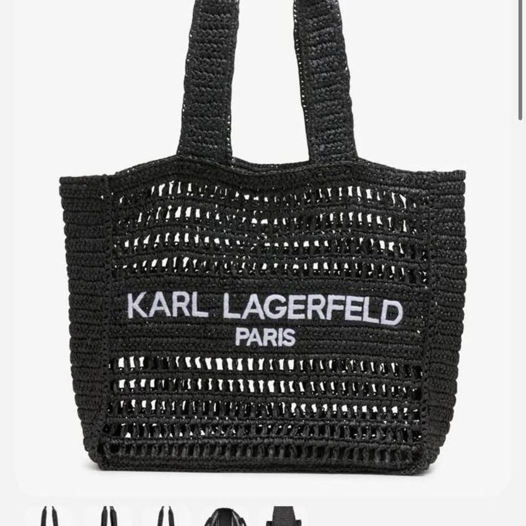 Karl Lagerfeld Paris Antibe Straw Tote. Retail 198