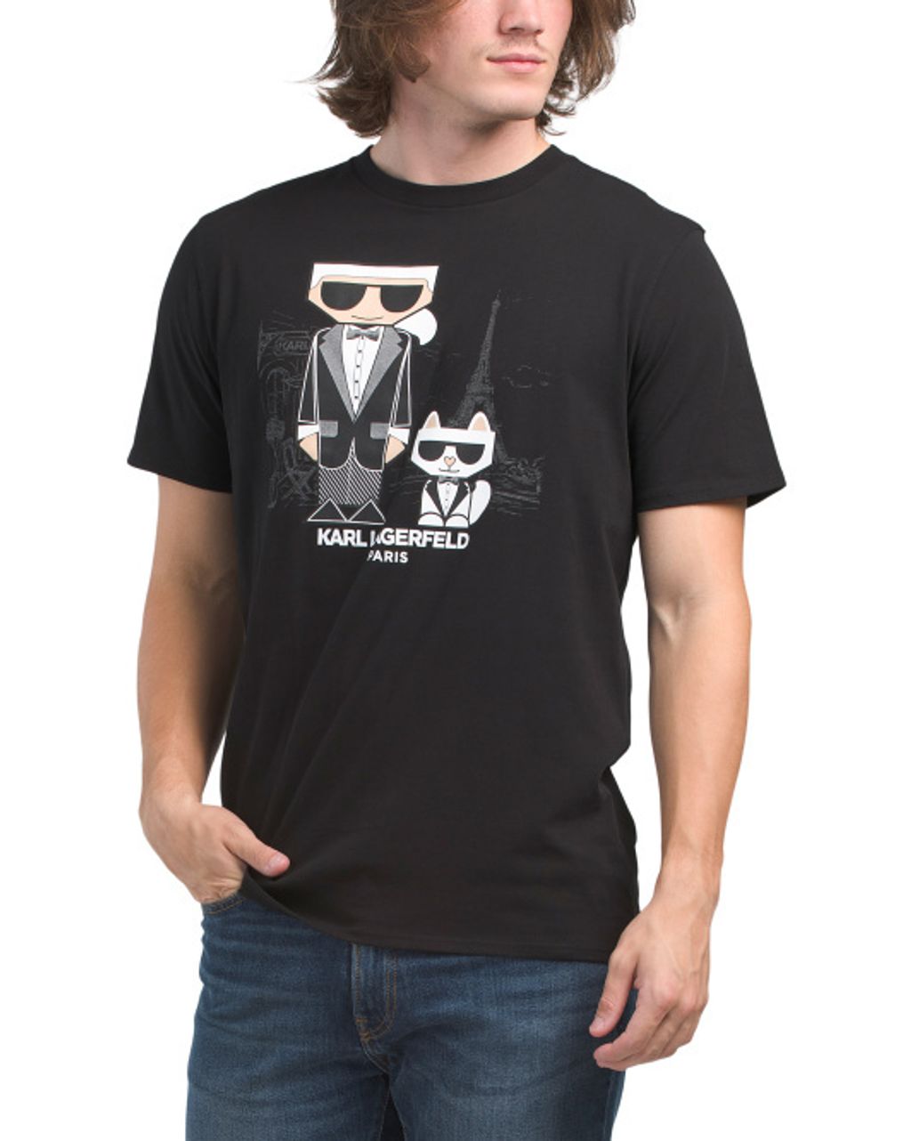 KARL LAGERFELD PARIS Graphic Paris Tee 