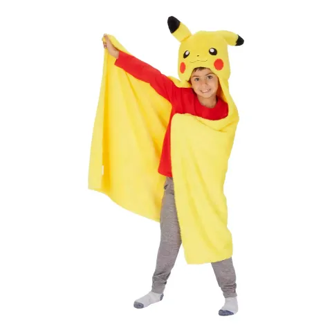 Kids Pokemon Pikachu Hooded Throw Blanket  4