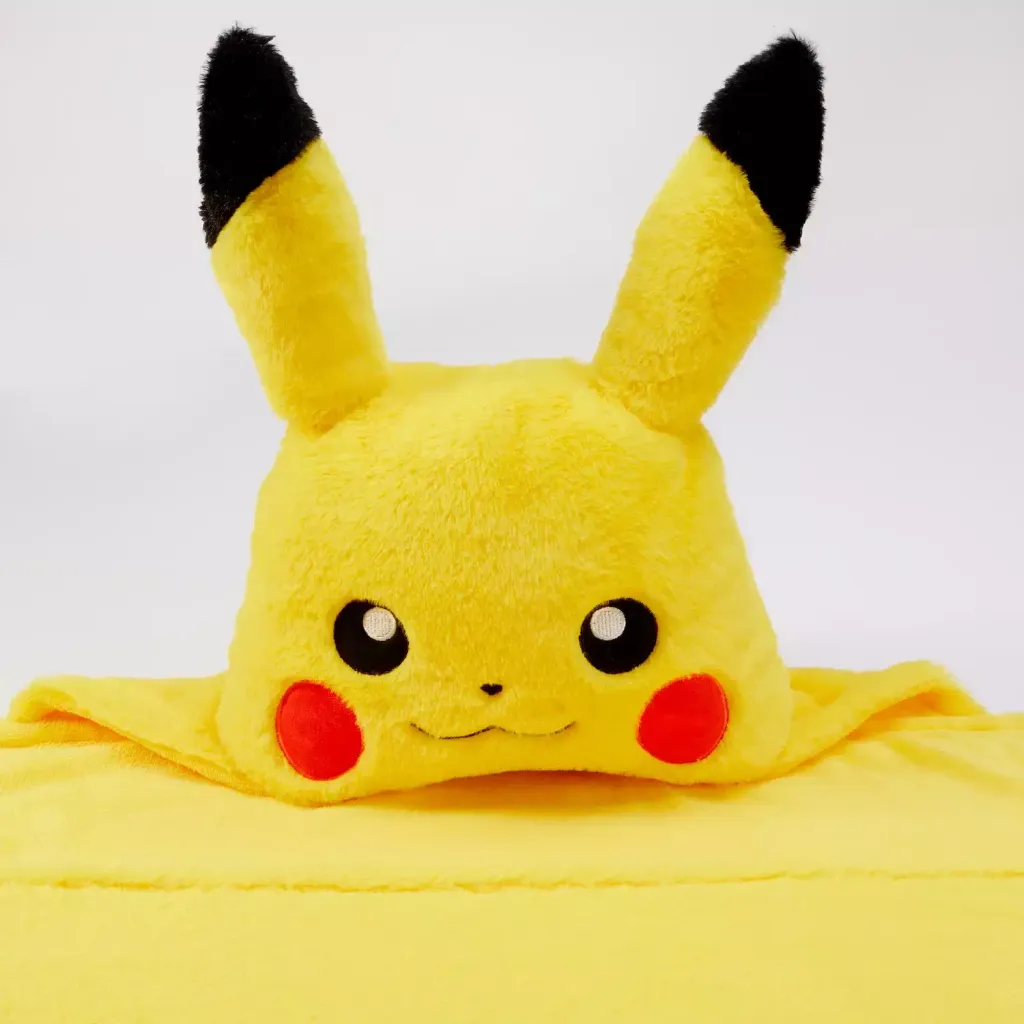 Kids Pokemon Pikachu Hooded Throw Blanket  3